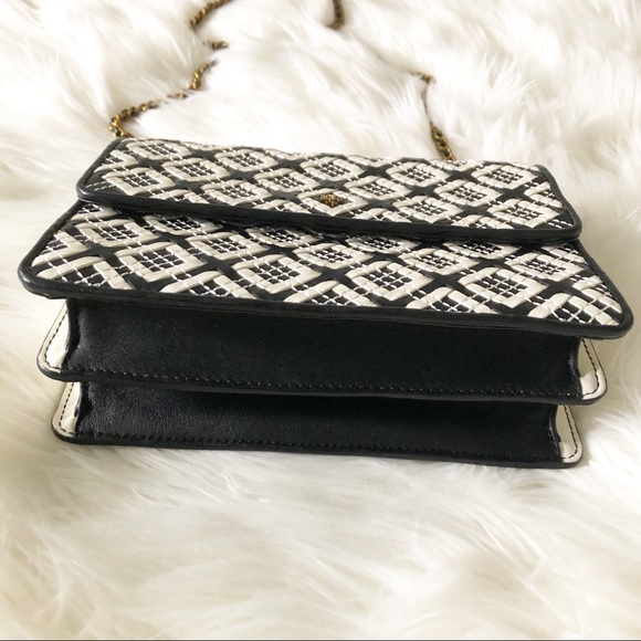 Tory Burch Robinson Woven Leather Shoulder Bag - Picture 7 of 11